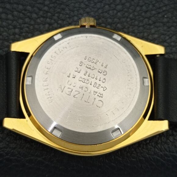 Vintage 1990 Arabic Citizen Automatic Mens Gold Watch W/daydate & Silver accents - Picture 8 of 10